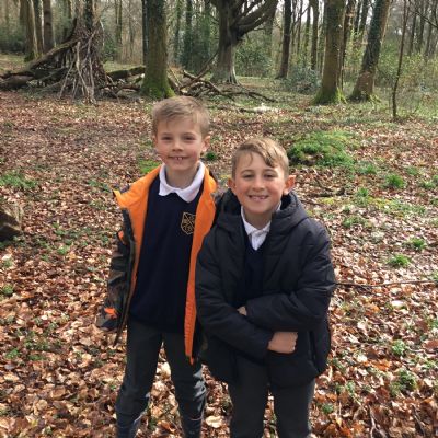 Children on welly walk