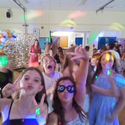 Children at a disco