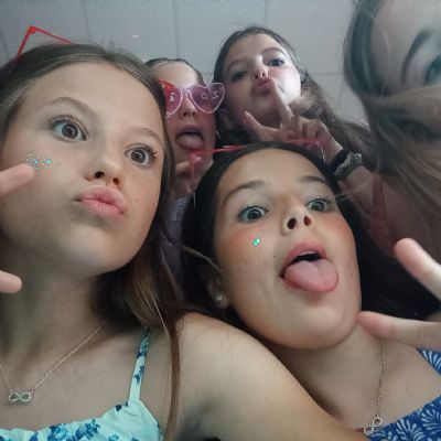 Children at a disco