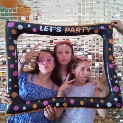 Children at a disco