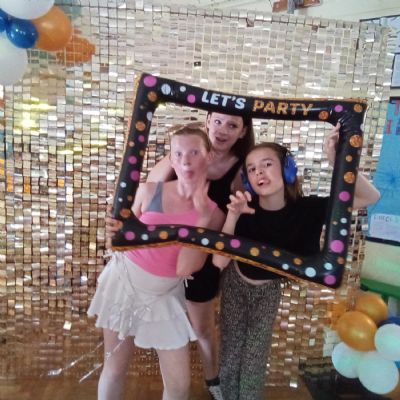 Children at a disco