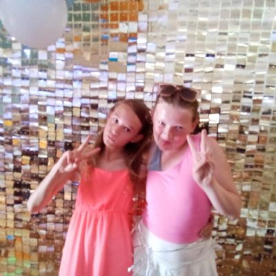 Children at a disco