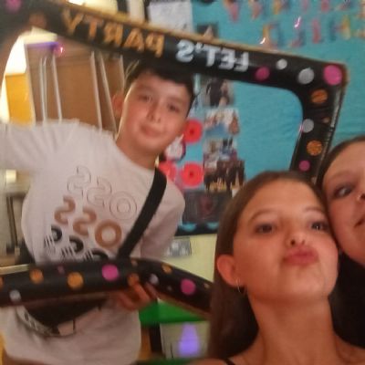 Children at a disco