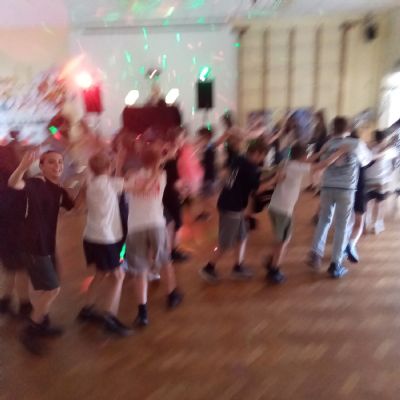 Children at a disco