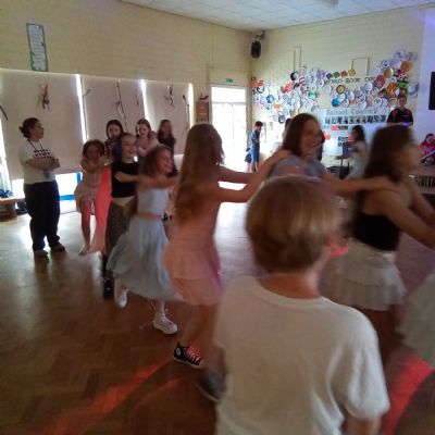 Children at a disco