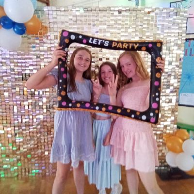 Children at a disco