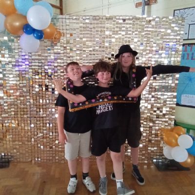 Children at a disco