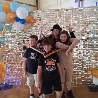 Children at a disco