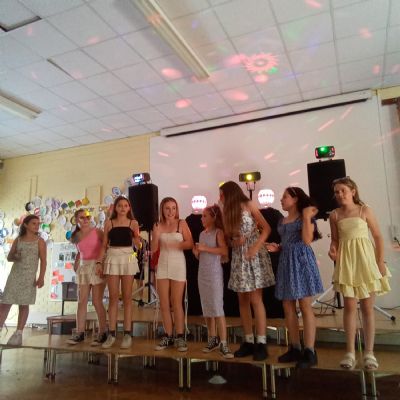 Children at a disco