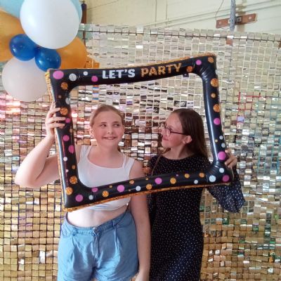 Children at a disco