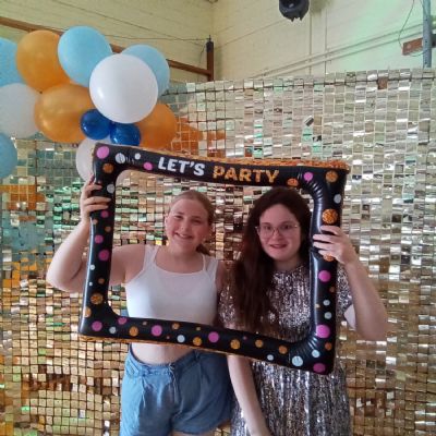 Children at a disco