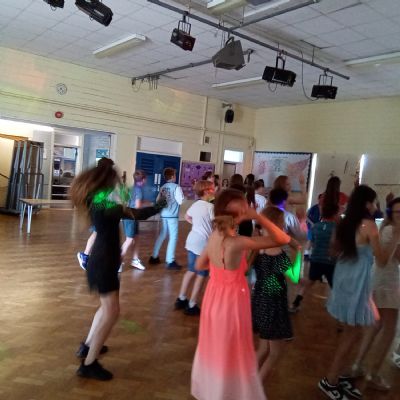 Children at a disco