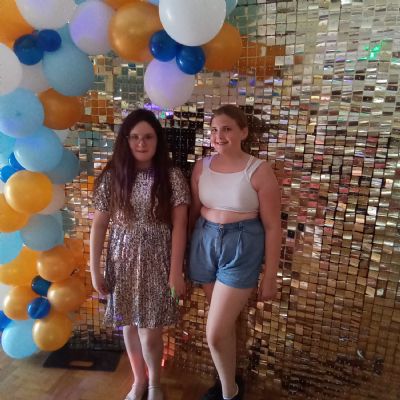 Children at a disco