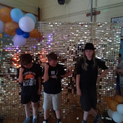 Children at a disco