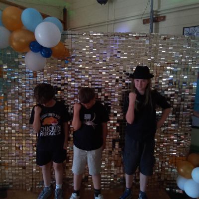 Children at a disco