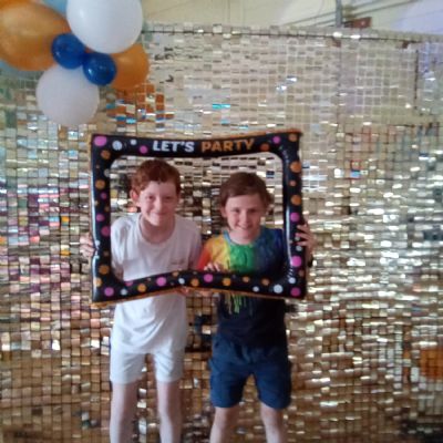 Children at a disco