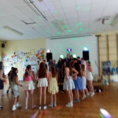 Children at a disco
