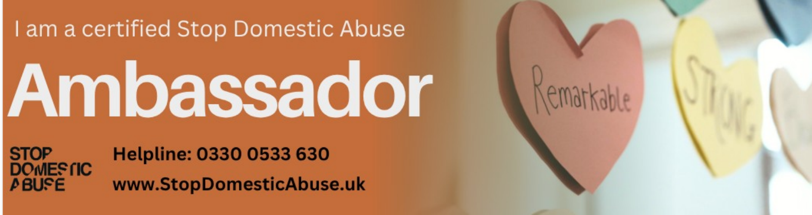 Stop domestic abuse poster