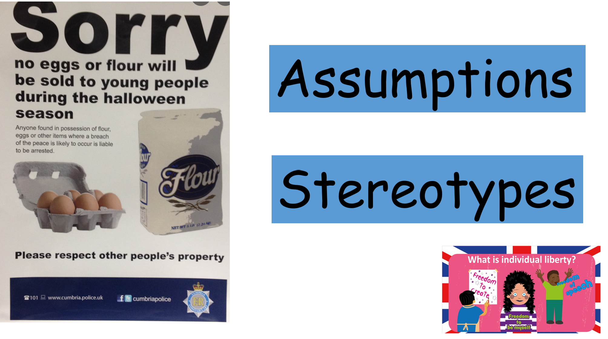 POster about assumptions