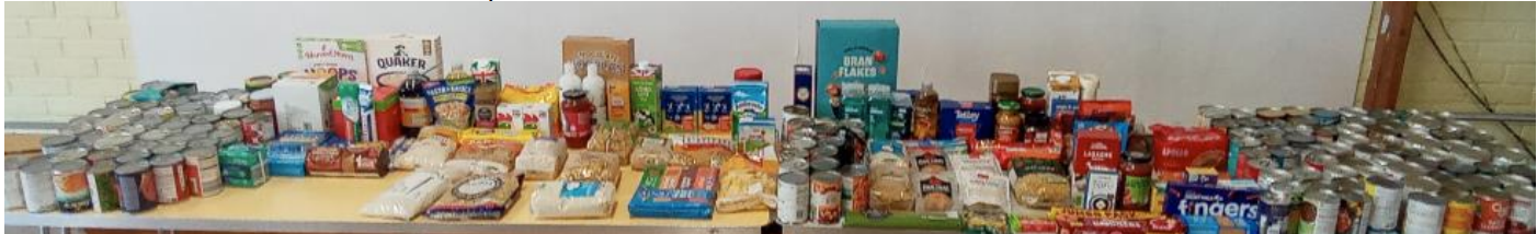 Food items for harvest festival