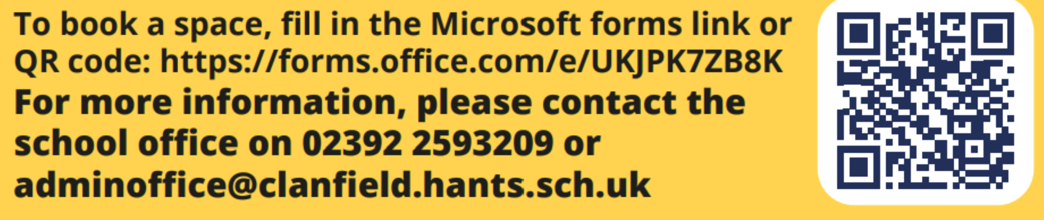 QR code for booking tours