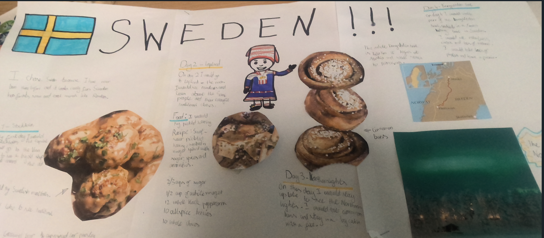 Map and information about Sweden