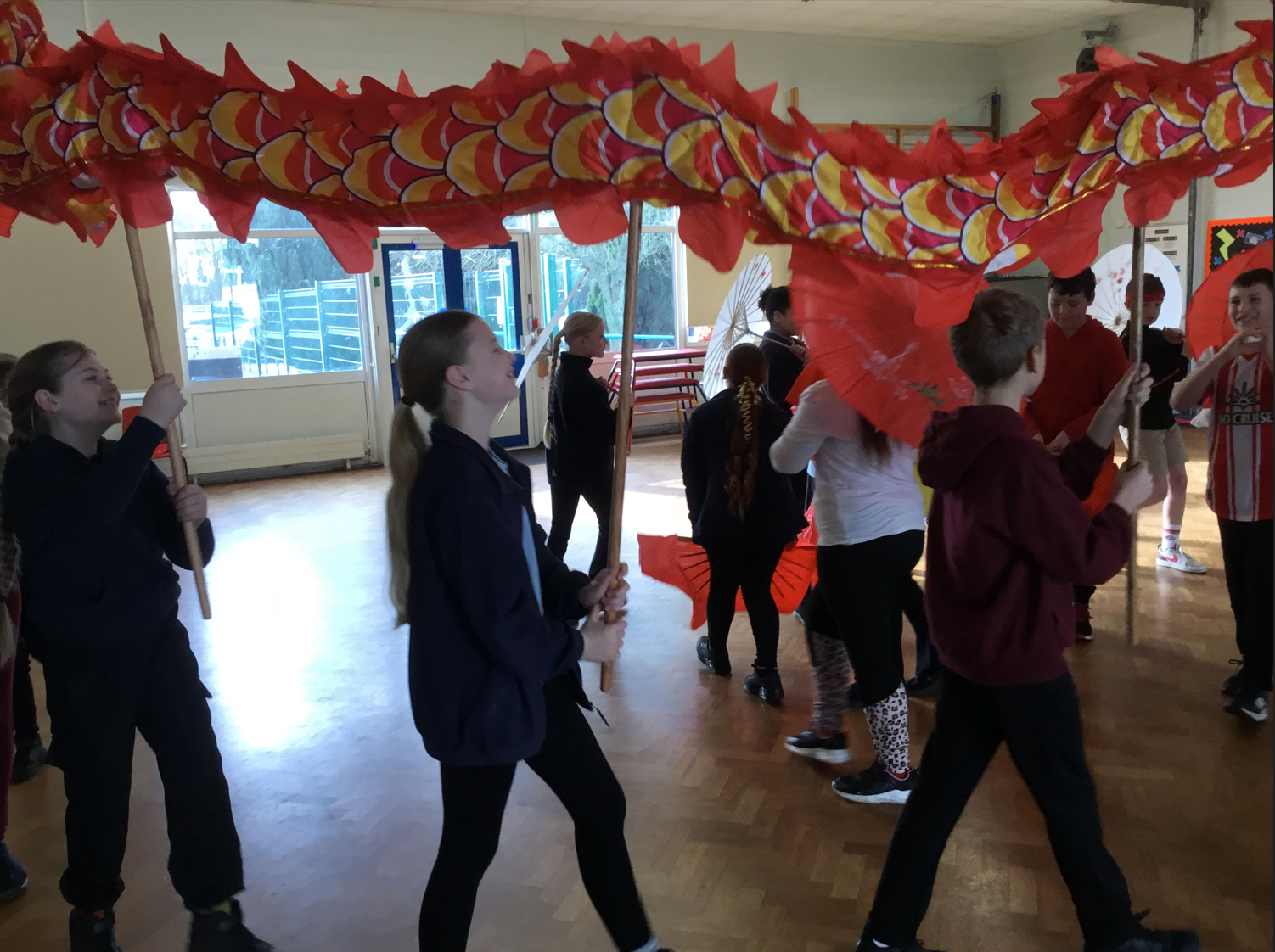 Chinese New year dancers
